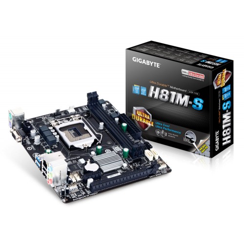 GIGABYTE GA-H81M-S LGA 1150 Micro ATX  Intel Motherboard